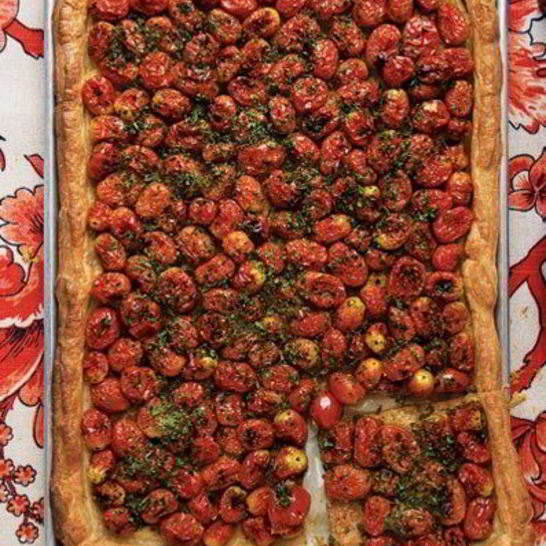 Рецепт томатного тарта с ароматными травами