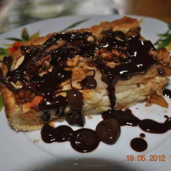 Рецепт творожно-грушевого тарт с крокантом