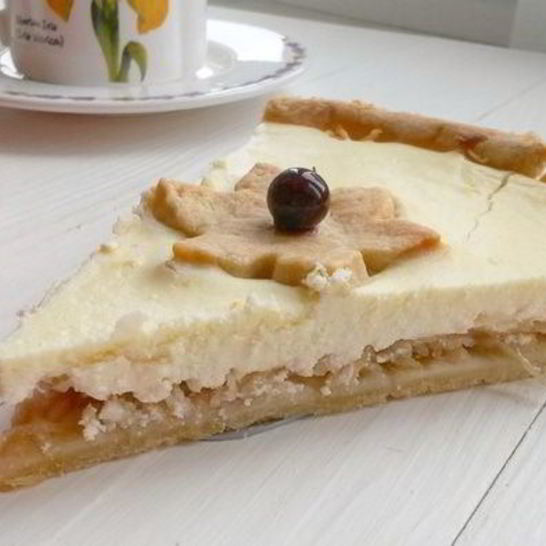 Рецепт творожно-яблочного тарт