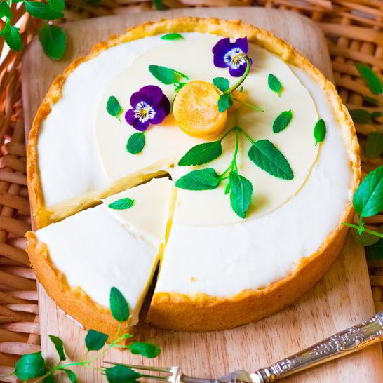 Рецепт яблочного тарта с воздушным кремом