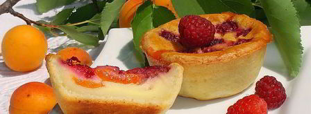 творожные заливные корзиночки с абрикосами и малиной. Шаг 6