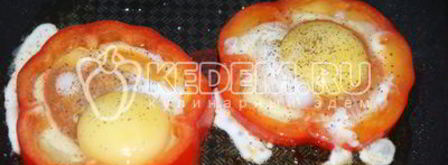 глазунья в перце. Шаг 4