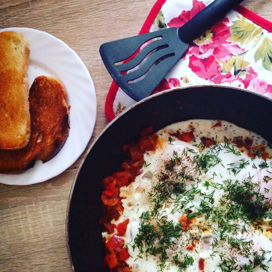 Рецепт израильской яичницы шакшука