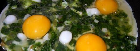 весенняя яичница со шпинатом. Шаг 5