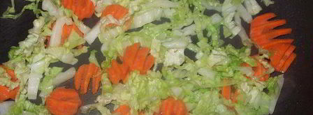 яичница фу йонг с китайской капустой. Шаг 2