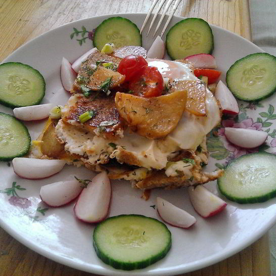 Рецепт яичницы королевской