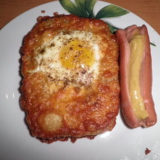 Рецепт яичницы по-украински с сыром