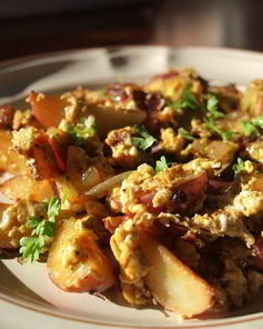 Яичница с картошкой