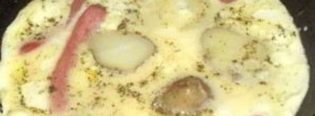 яичница с огурцами. Шаг 4