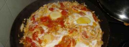 яичница с помидорами. Шаг 34