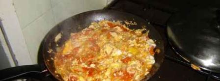 яичница с помидорами. Шаг 36