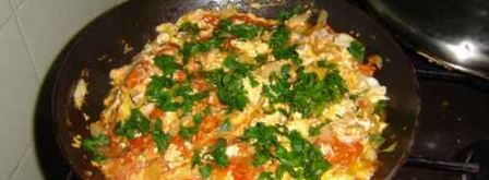 яичница с помидорами. Шаг 38