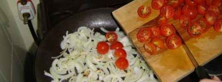 яичница с помидорами. Шаг 16