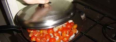 яичница с помидорами. Шаг 18