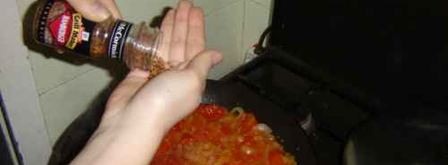 яичница с помидорами. Шаг 24