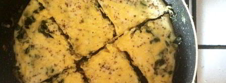 яичница с зеленью и сыром на завтрак. Шаг 5