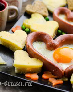 Яичница Сердце