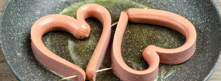 яичница сердце. Шаг 4