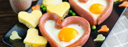 яичница сердце. Шаг 9