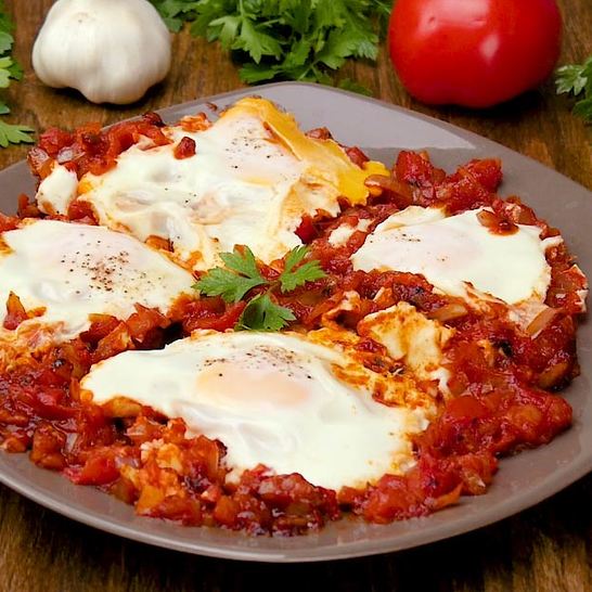 Рецепт яичницы шакшука