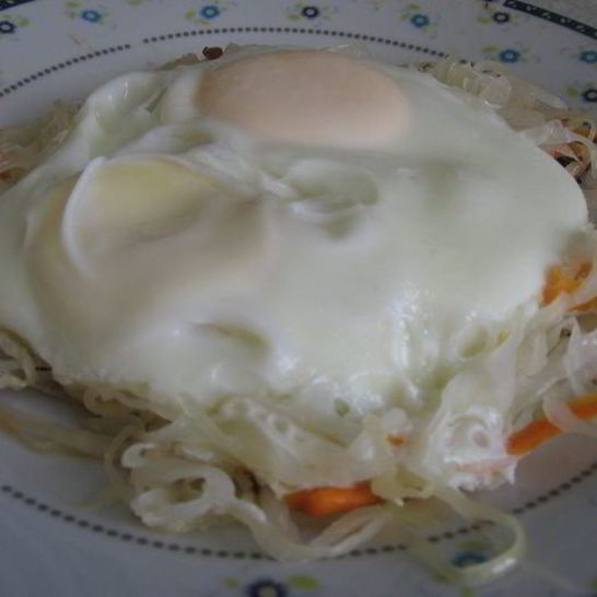 Рецепт яичницы в гнезде