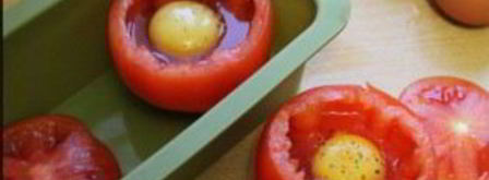 яичница в помидорах в духовке. Шаг 2