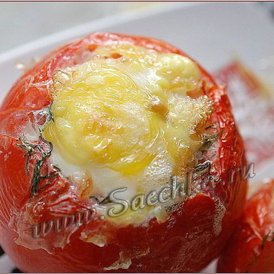 Рецепт яичницы в томате