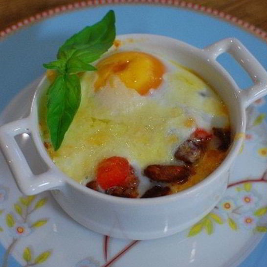 Рецепт яиц по-мексикански, запеченные с фасолью