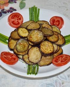 Закуска баклажаны острые с чесноком