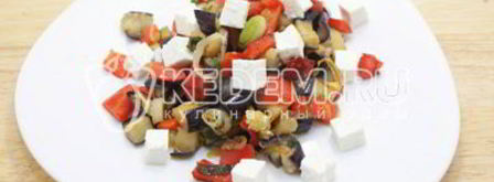 закуска из баклажан с перцем и сыром. Шаг 7