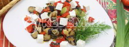 закуска из баклажан с перцем и сыром. Шаг 8