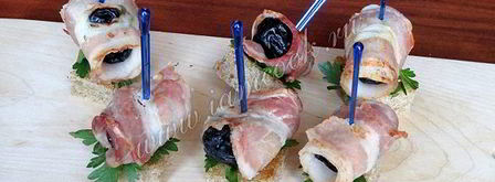 закуска из бекона с черносливом. Шаг 6