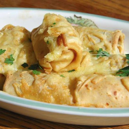 Рецепт закуски из цукини в блинчиках