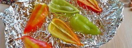 закуска из запеченного перца с куриными сердечками. Шаг 6