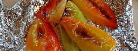 закуска из запеченного перца с куриными сердечками. Шаг 7