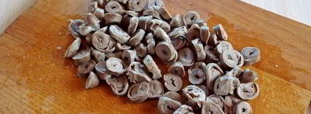 закуска из запеченного перца с куриными сердечками. Шаг 9