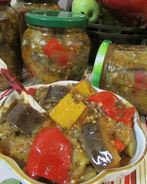 Закуска с баклажанами и тыквой