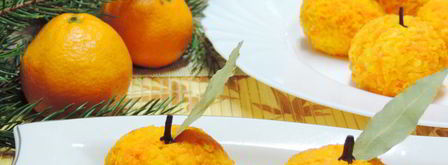 закуска сырные мандаринки. Шаг 5