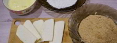 жареный сулугуни с помидорами. Шаг 2