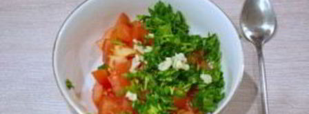 жареный сулугуни с помидорами. Шаг 5