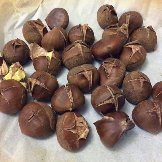 Рецепт жареных каштанов