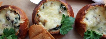 булочка-жюльен из шампиньонов и шпината. Шаг 5