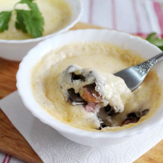 Рецепт классического жульена с курицей и шампиньонами