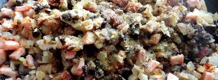 сливочный жульен с ветчиной и грибами. Шаг 11