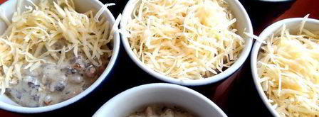 сливочный жульен с ветчиной и грибами. Шаг 19