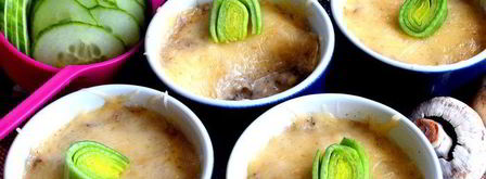 сливочный жульен с ветчиной и грибами. Шаг 23