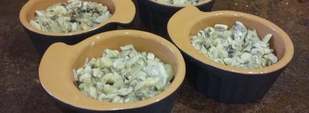 жульен из грибов под яйцом. Шаг 3