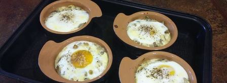 жульен из грибов под яйцом. Шаг 6