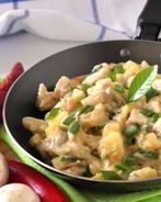 Жульен с грибами и картофелем