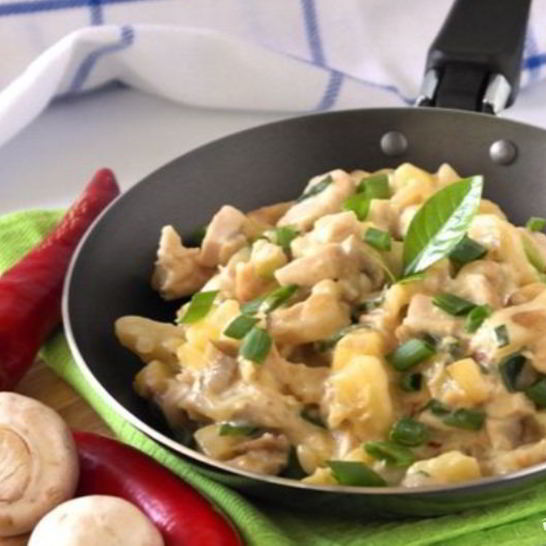 Рецепт жульена с грибами и картофелем